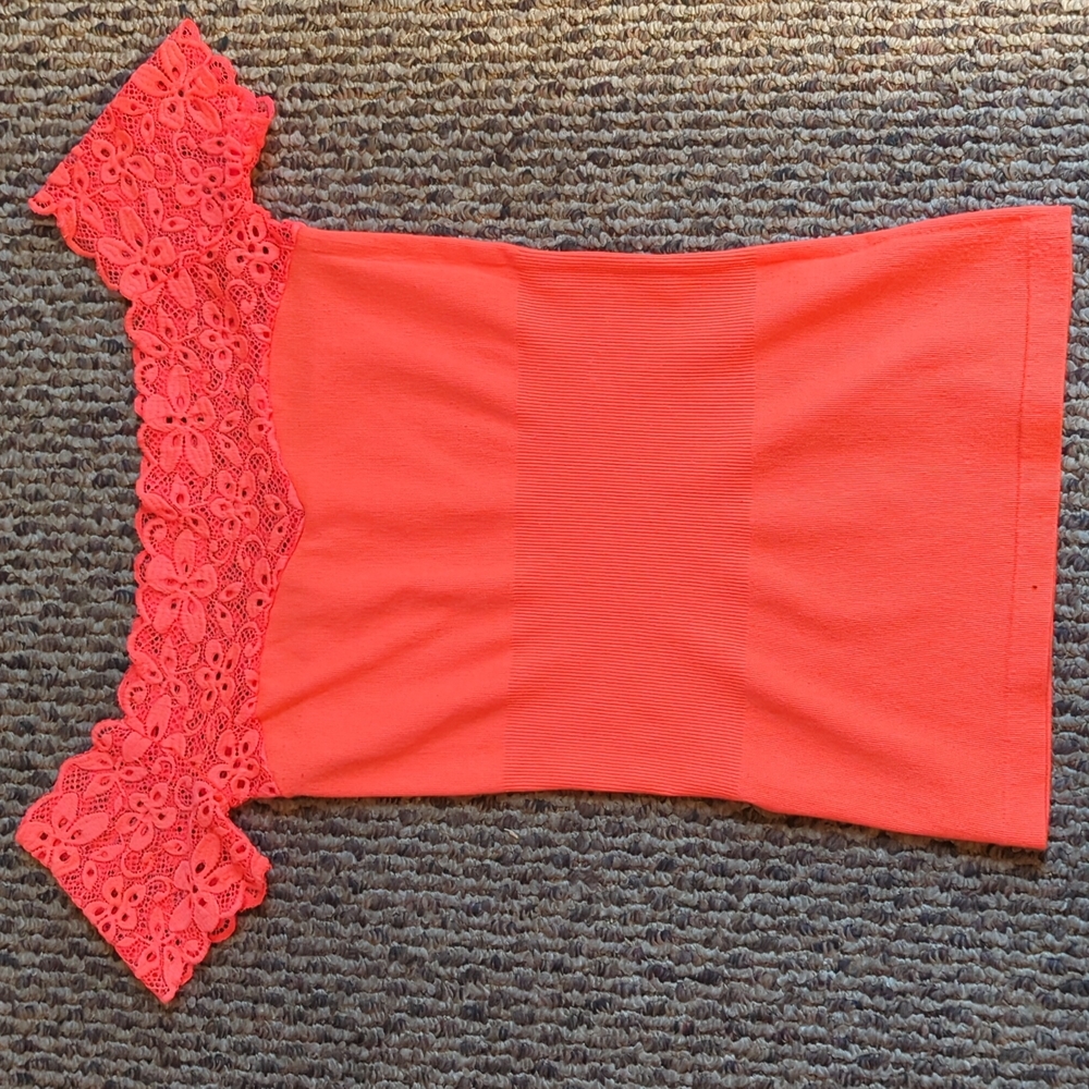 J&m off the shoulder ribbed shirt